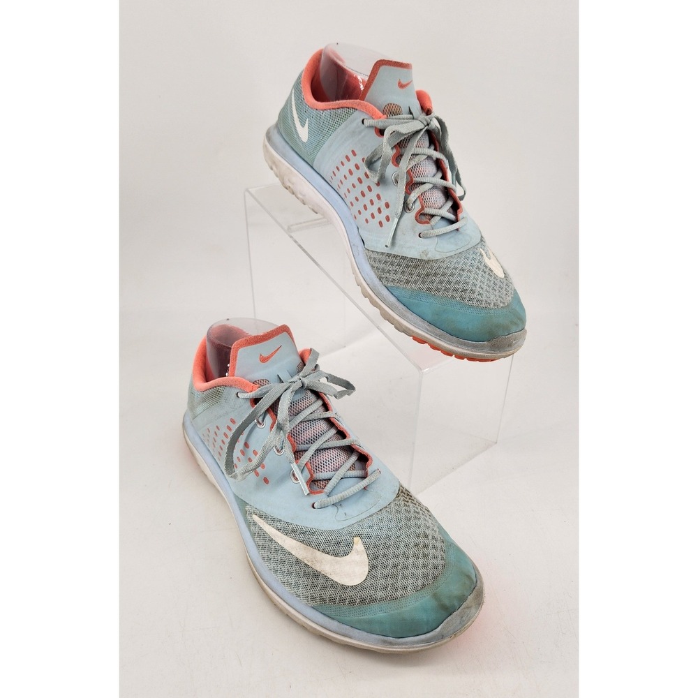 Nike FS Lite Run 2 Running Shoes Sneakers Womens 9 Blue Coral Lace Up 684667-403